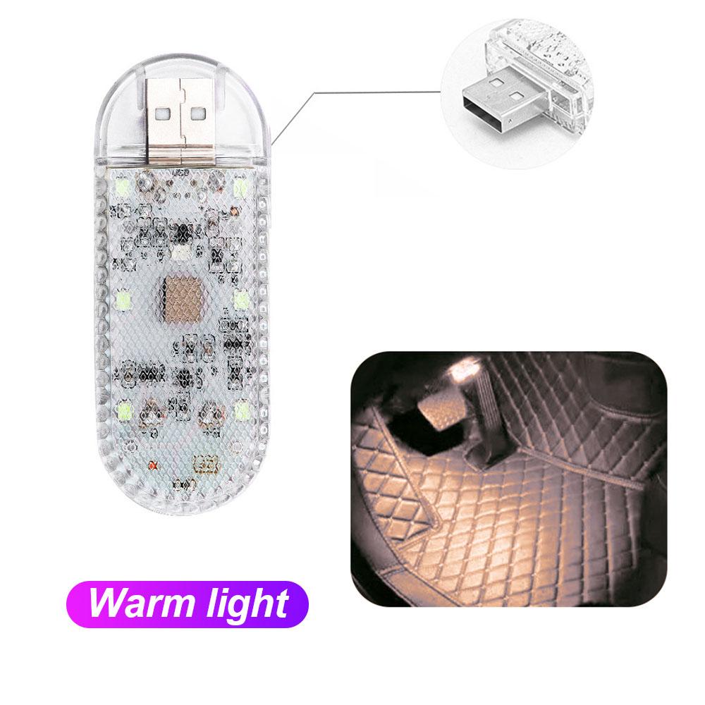 Multi Color Car Light Wireless LED Touch Light Roof Ceiling Sensor Read Lamp Mini USB Charging Light Auto Interior Accsesories