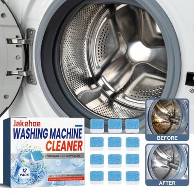 12 ks Čisticí tablety do pračky Typ bubnu Nádrž na vodu Čištění pračky Odstraňovač zápachu a nečistot Čisticí tablety