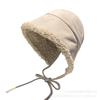 Fashion Fleece Strap Strap Plush Ear Cap Children's Autumn and Winter Windproof Cover Simple Versatile Bucket Cap
