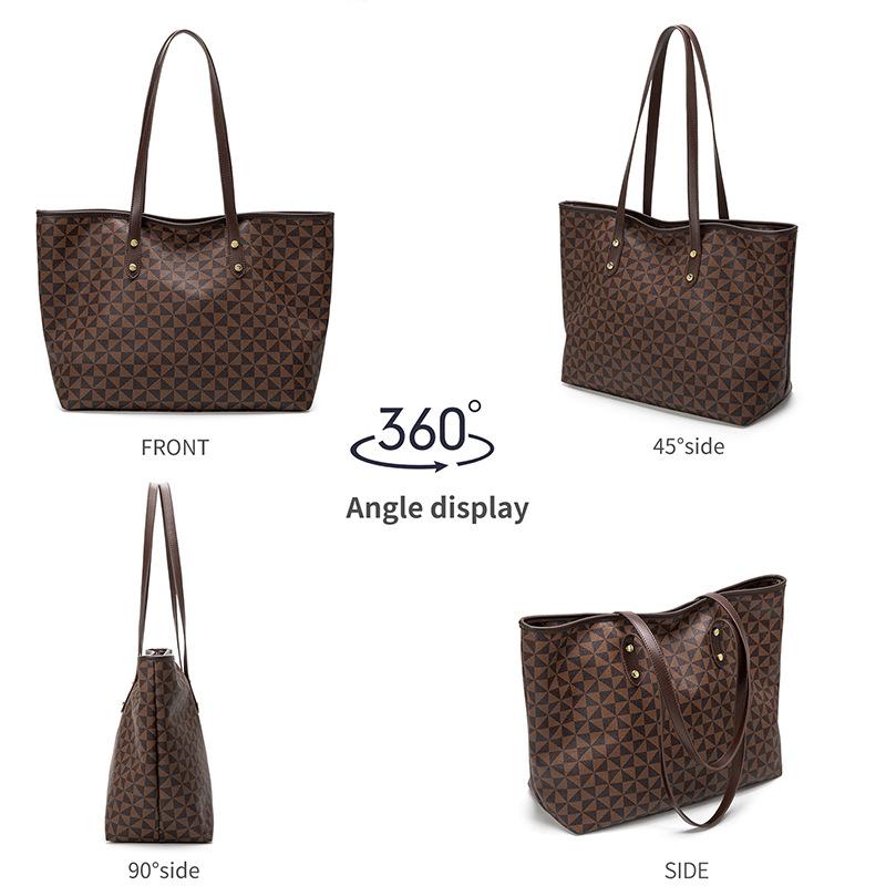 New Summer Brand Women's Bag Commuting Large Capacity Tote Bag Fashionable Temperament Printed Shoulder Bag