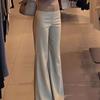 Casual Womens Khaki Wide Leg Pants With High Waist For Spring 2025