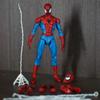 CT MAF185 Classic Comic Spider-Man Red and Blue Costume Peter Parker Articulated Figure Model Toy Decoration Collection Gift