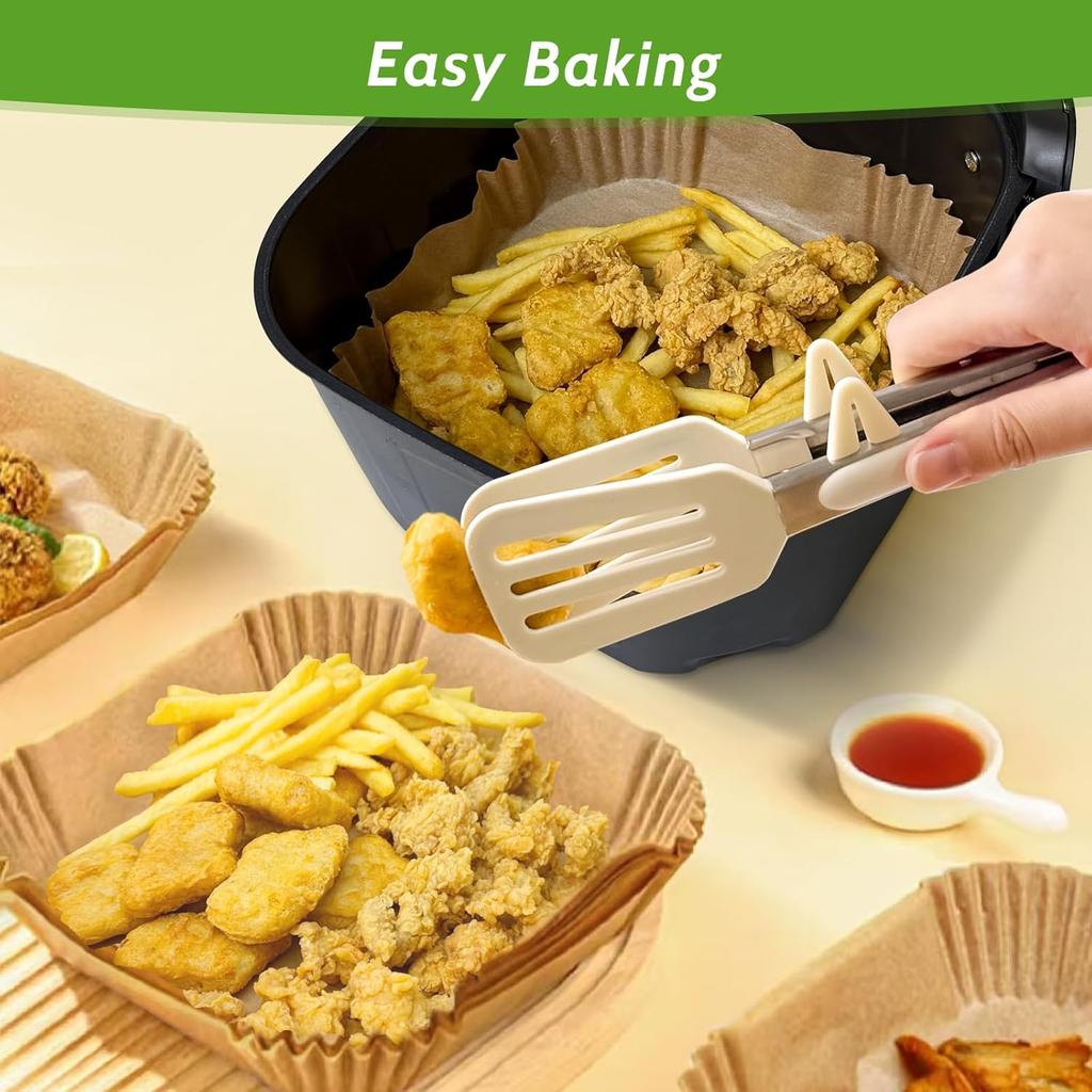 20/22/23cm Air Fryer Paper Liners Disposable Non-stick Oil-proof Baking Paper Liner for Oven Microwave Roasting Baking Accessori