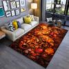 Autumn Leaves and Pomegranate Patterned Carpet, Warm Tones Home Decor Suitable for Use As an Anti-slip for Living Room Bedroom Sofas