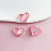 10Pcs Heart Resin Fridge Magnets Cute Pink Decorative Magnets For Kitchen Office Whiteboard Locker Craft Home Decor Gifts