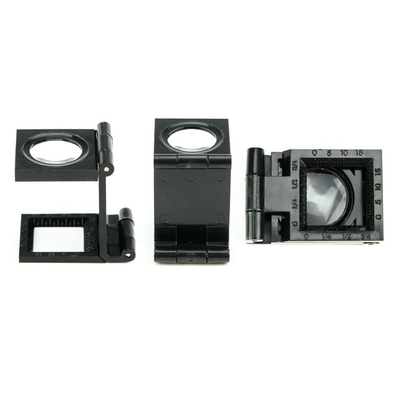 8x Magnification Foldable Portable Magnifier with 22mm Lens and 63mm Focal Length for Detailed Professional Inspection In Various Fields