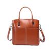 Versatile Leather Bucket Bag Casual Simple Women's Portable Shoulder Messenger Bag Tide