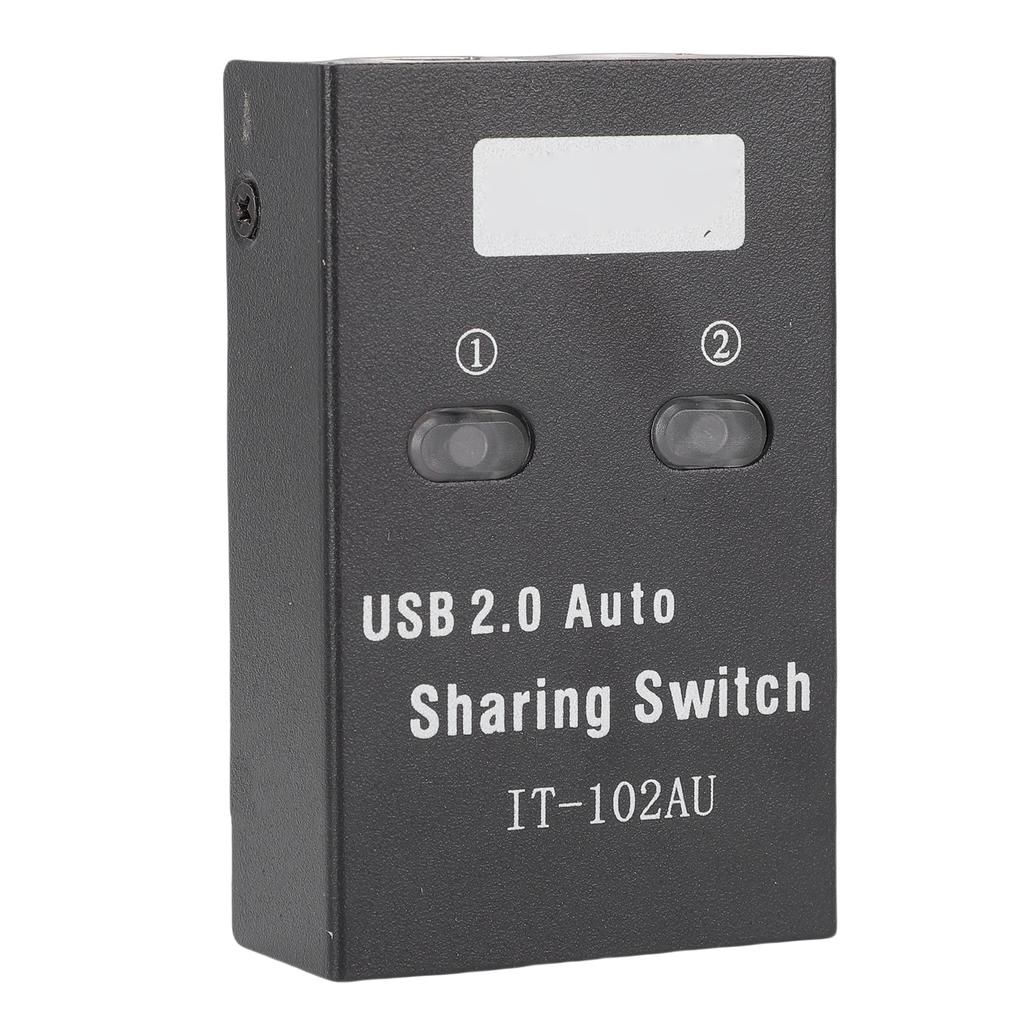 USB 2.0 Sharing Switch 2 Computers Share 1 Printer High Speed Transfer USB Switch Selector for Work