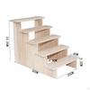 Wood Display Stand MultiFunctional Figurine Collection Shelf Tiered Design Wooden Riser for