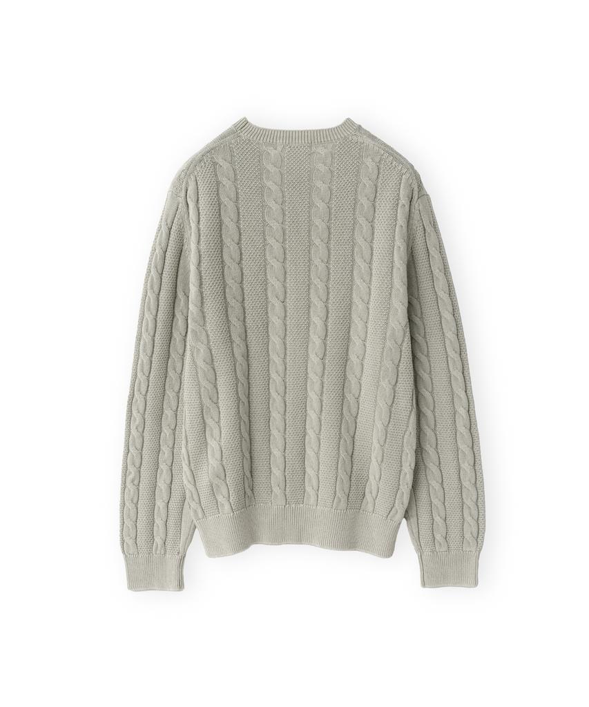 Beulaunyadeu Washed Cable Knit, Stone