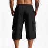 Men's Casual And Fashionable Lace-up Lightweight Sports Shorts - Men's Loose Multi-pocket Work Pants