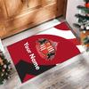 Sunderland FC Bedruckter Kristall-Samt-Teppich Rutschfester Kristall-Samt-Teppich für Sofa, Schlafzimmer, Innenbereich, Heimdekoration