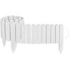 Garden Border - CREATIVE HOME - 200 X 20 Cm - Natural Pine - Flexible Roll Border - White, Treated Against Mold