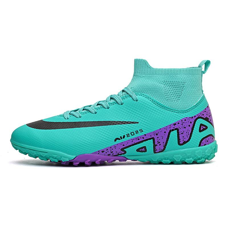 

New children s men s and women s high-top football shoes men s artificial turf long nails broken nails training sports shoes 45