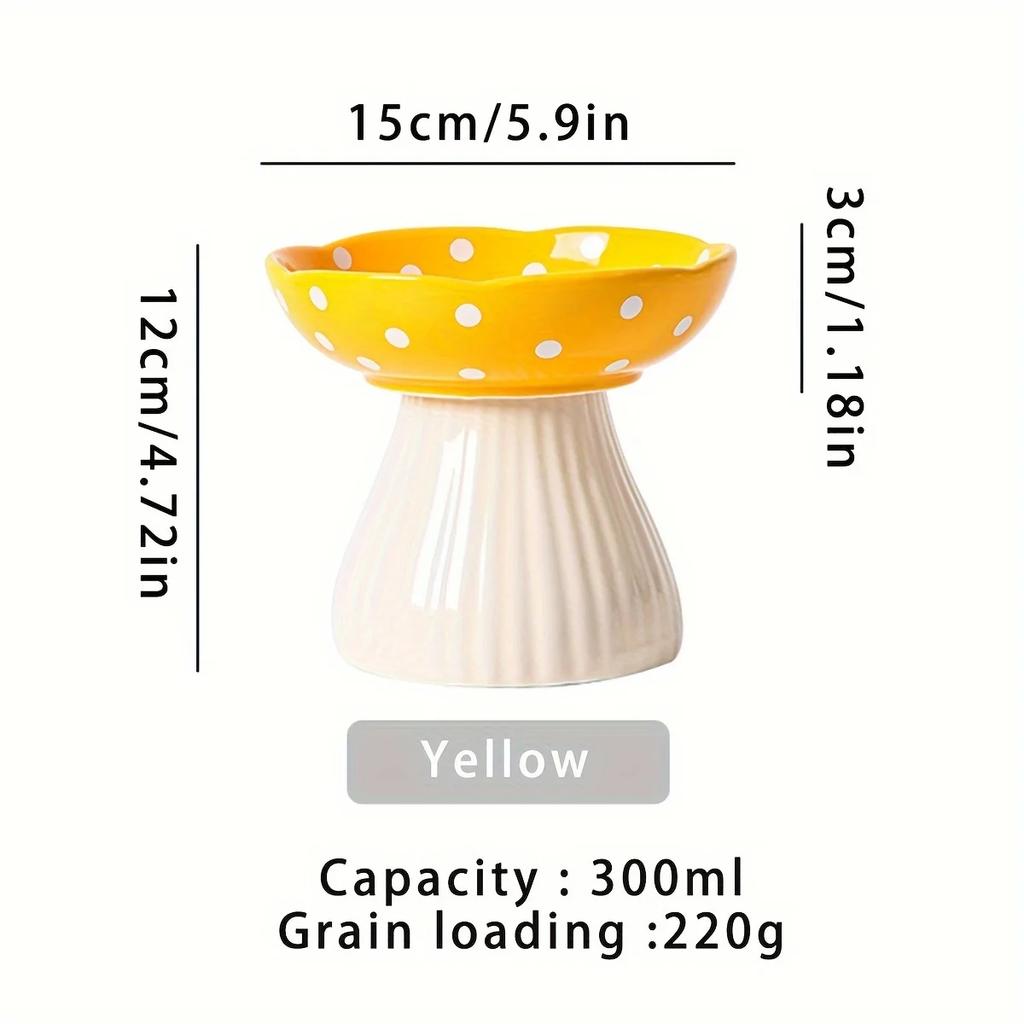 Cat Bowl Ceramic High Foot Diagonal Mouth Protection Cervical Neck Cat Food Bowl Pet Cat Food Bowl Pet Cat Water Bowl Rice Bowl