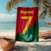 Custom Name Ultra-Soft Beach Towel with 7 Theme,Ideal for Pool - Camping, Diving - Perfect Travel Essential, Vibrant Beach Towel.