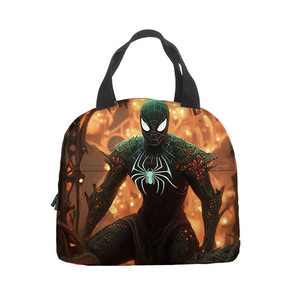 Spider-Man Handheld Bento Bag Insulation Bag Lunch Box Bag Lunch Bag with Lunch Bag Lunch Box Storage Bag