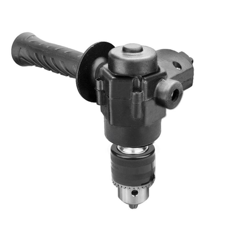  Portable 90° Three Jaw Chuck Corner Impact Drill Adapter Right Angles Bend
