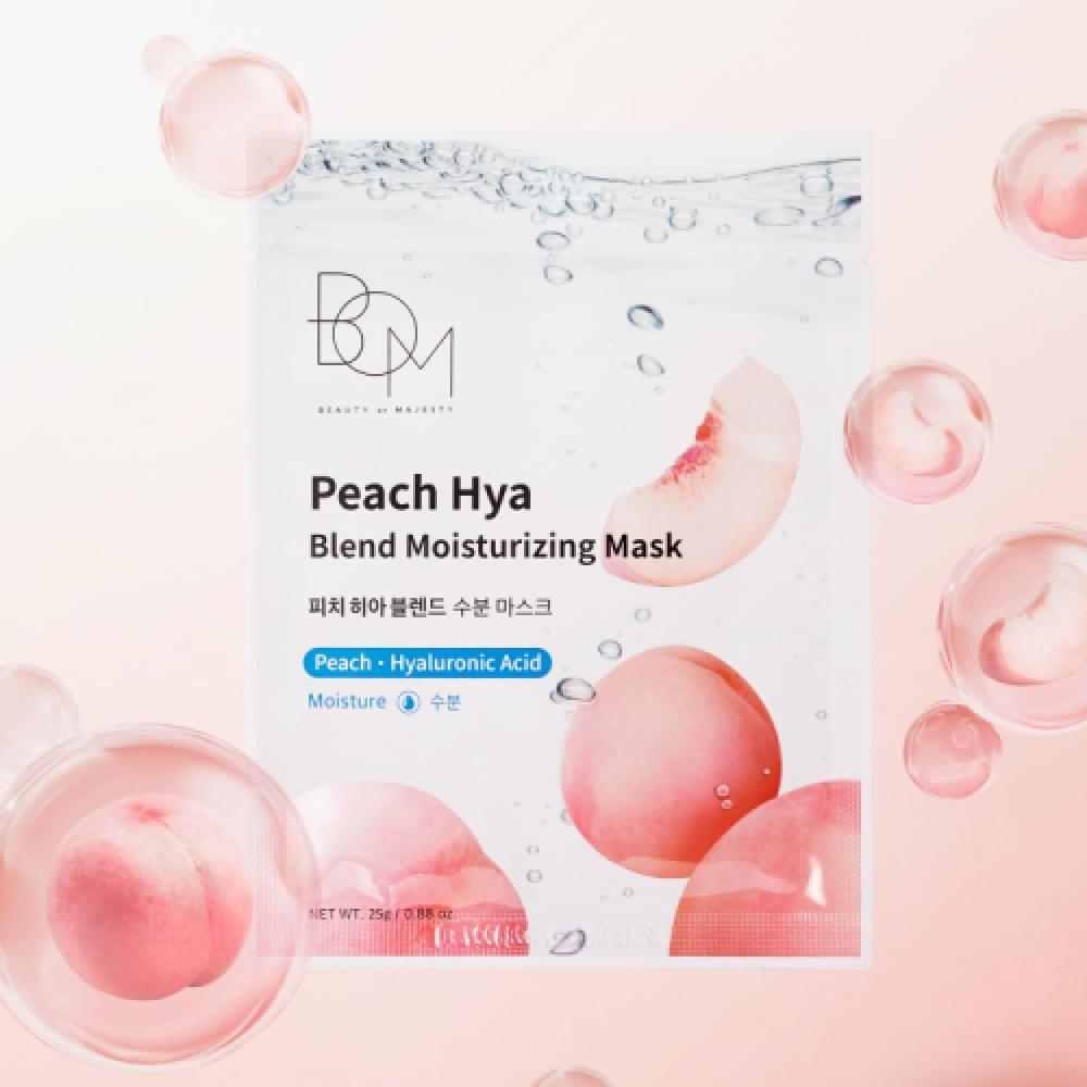 B.o.m Hydrating Peach Hya Blend Mask  10 Sheets 