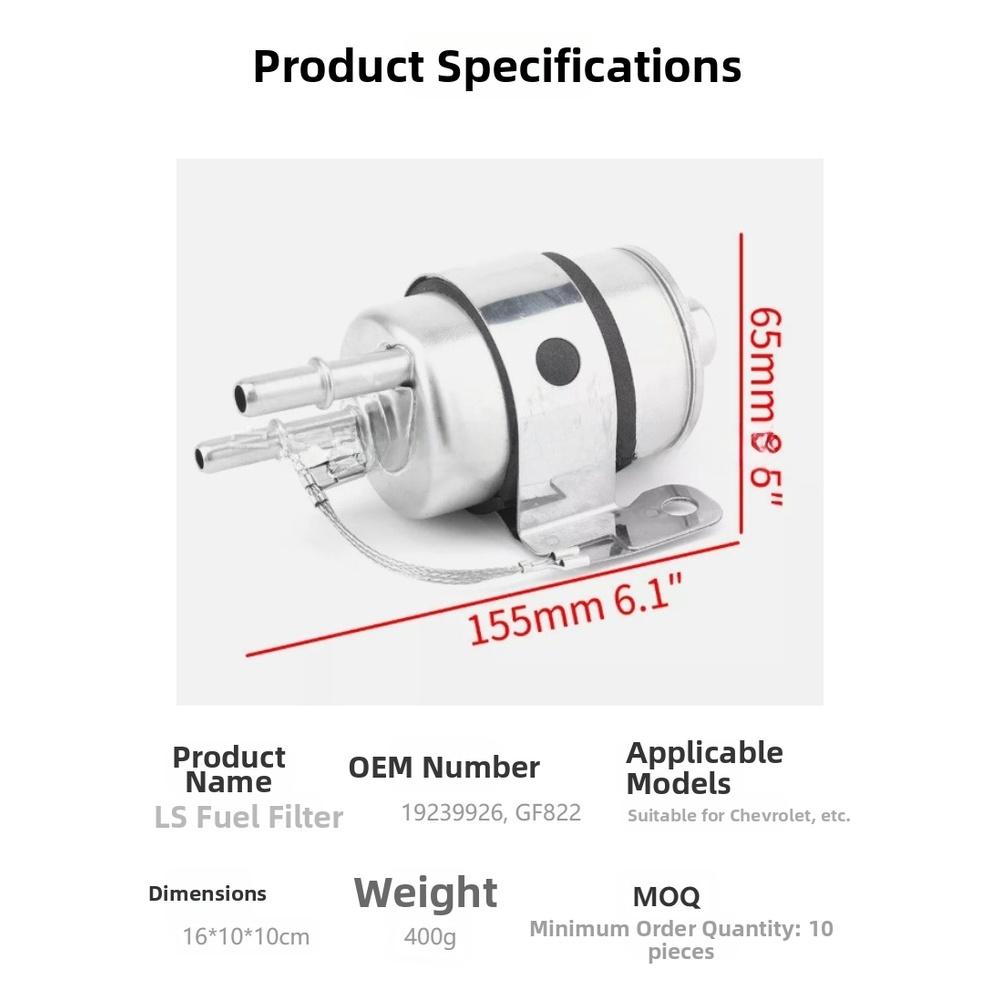 Fuel Pressure Regulator for LS Series Engines LS1 For LS2 LS3 LS6 LQ4 LQ9 LM7 L99 L76 with Consistent Pressure Control
