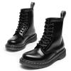 White Line High-top 1460 Tooling Boots Women's Classic Hard Leather Open-edged Bead Short Boots Leather Boots Round Head Locomotive Shoes
