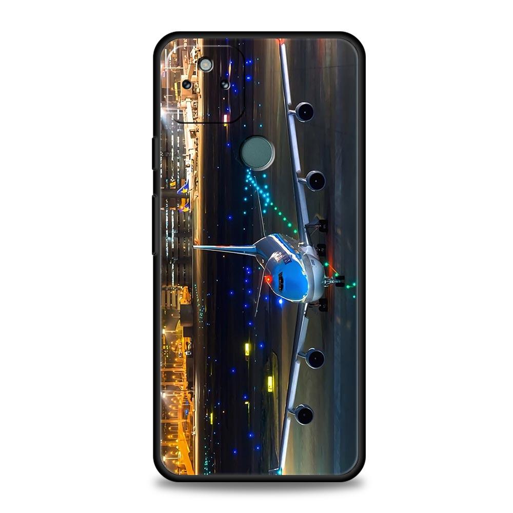Travel-Nspired Airplane Route Phone Case Cover for Google Pixel 10 9 8 7 6 9A 8A 7A 6A Pro Shockproof Soft TPU 9 Pro XL Shell