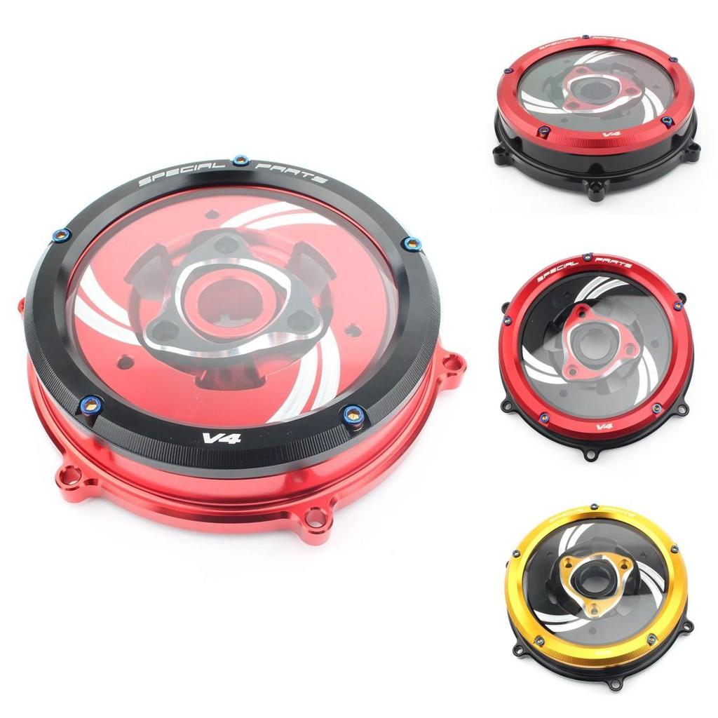 Custom Transparent Clutch Cover For Ducati Panigale V4 And V4s Enhanced Aesthetics