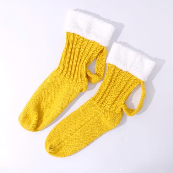 Beer Mug Socks Funny Knitted Crew Socks with Handle Men Women Autumn Winter Floor Socks for Christmas Halloween Birthday Gifts