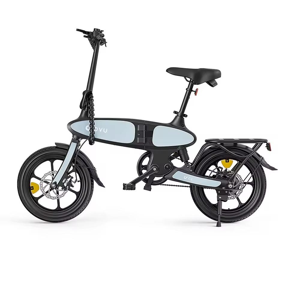 DYU C2 Electric Bicycle 350W Motor, 48V 7.5Ah Battery, 16 Inch Tires, Range 45KM, Foldable, Folding E-Bike