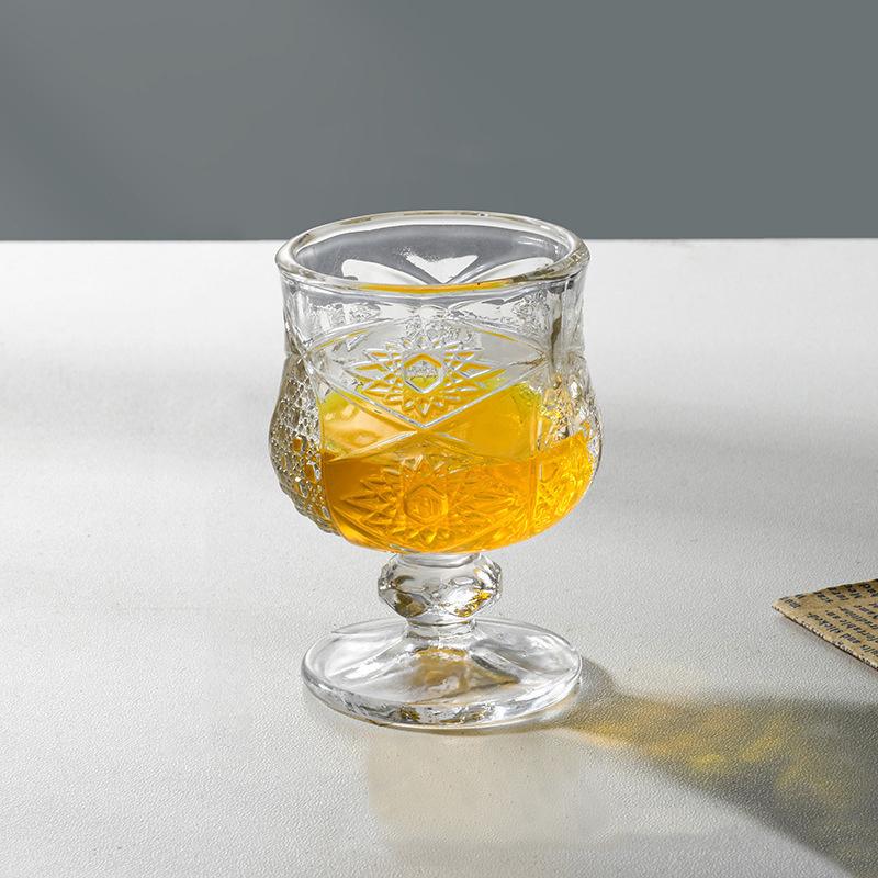 6pcs Set Shot Glass Small Liquor Goblet Red Wine Glasses Exquisite Mini Spirits Cup Transparent Drinkware Wedding Party Glass