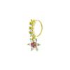 Lady's Pierced Ear Piercing, Zircon Cross Nose Stud, Butterfly Nose Ring Piercing, Nose Jewelry