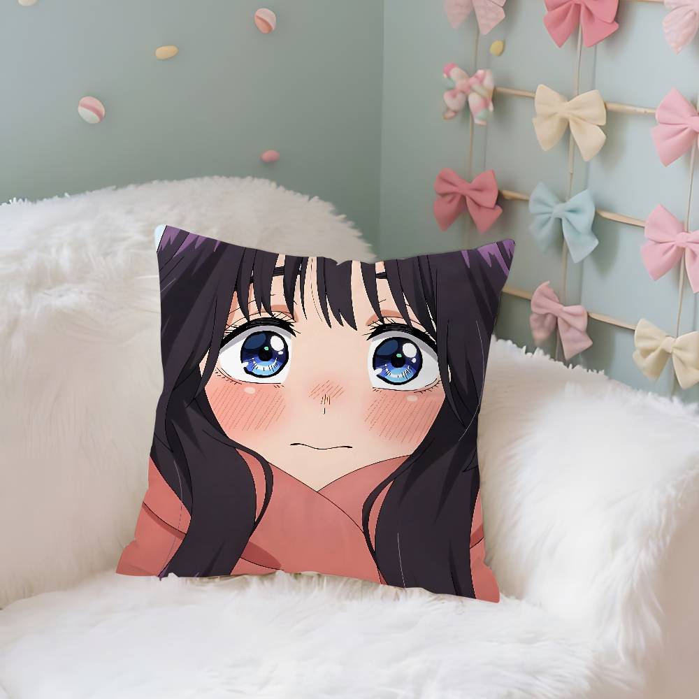 Kawaiiwaguri Anime KaorukoS Case Plush Fabric Soft Pillowcase Double Sided Print Cushion Cover Household Gifts