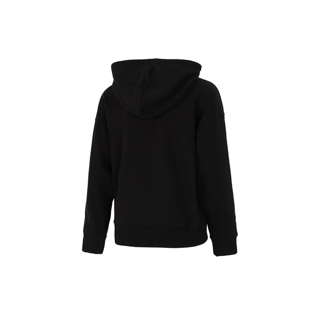 Puma Classics Logo Print Hoodie Women Tops Black 531385-71