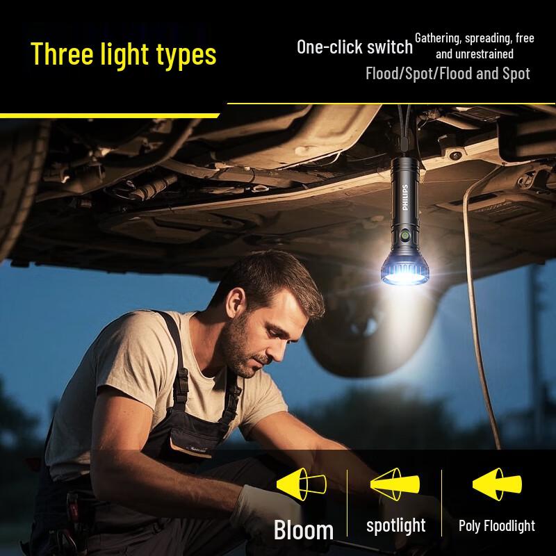 Philips SFL1252/93 Rechargeable Outdoor LED Flashlight