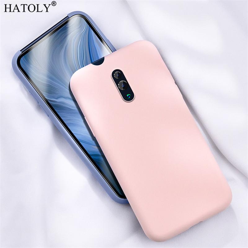 For OPPO Reno Case Reno2 Z 2Z 3 Pro Back Cover Luxury Liquid Silicone TPU Solid Color Protective Phone Bumper Case For OPPO Reno