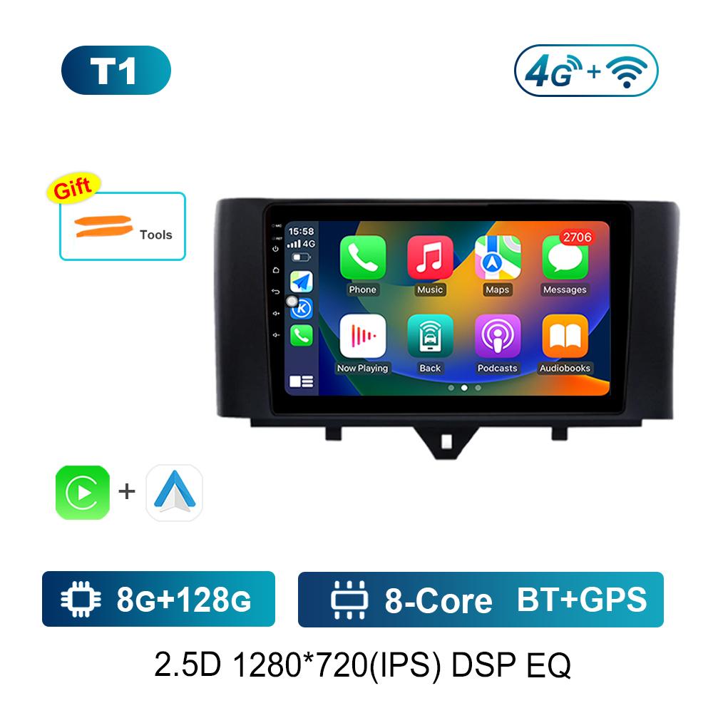 Sistem Inteligent Android de 9 inch pentru Smart fortwo 2011 - 2015 Video Auto Multimedia Navigație GPS 4G DSP Stereo BT Instrumente Auto