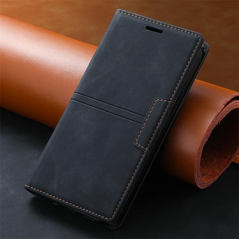 

Leather Case For Xiaomi 13T 12X 11T 12T 13 12 Mi 11 Lite 5G NE 10T 9T Poco F5 F3 F4 X3 X4 GT M3 M4 X5 Pro M5 M5s Flip Case Cover Mi 9T or Mi 9T Pro чёрный