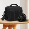 Durable Nylon DSLR Camera Bag Travel Shoulder Bag with Mesh Side Pockets Adjustable Strap for SLR Mirrorless Cameras Black