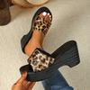 Thick Soled Slippers for Women 2025 New Summer Plus Size High-heeled Women's Cool Slippers 35-42