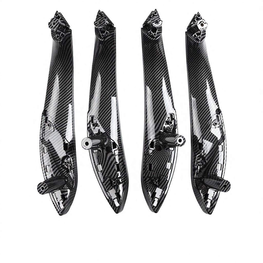 Upgraded ABS Non Sticky Car Inner Handle Black Interior Door Handles Door Panel Pull Trim Cover for BMW F30 F80 F31 F32 F34 F35