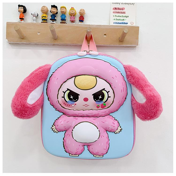 

Labubu Cartoon Egg Shell Backpack For Kids With Lightweight Nylon Material For School And Nursery