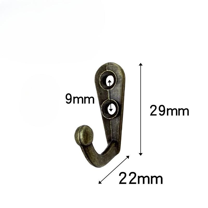 1/5/10PCS Retro Hooks Single Row Hooks Mini Wall Hooks for Home Kitchen Clothes Hanging, Modern Style, Utility Hooks