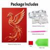 5D DIY Pearl Diamond Painting Kit Phoenix Full Drill Embroidery Mosaic Art Home Wall Decor Gift