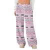 Women's Fleece Wide Leg  Elastic Waist Drawstring Loose Pants Drawstring Pajama Pants Sleepwear Trousers