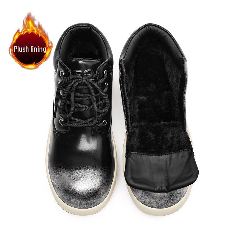 

Q Version Leather Martin Boots - Unisex Thick Sole British Style 43