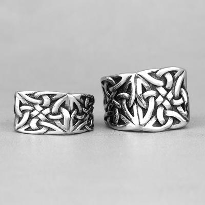 Retro Viking Knot Stainless Steel Mens Rings Punk Simple For Lovers Couple Boyfriend Biker Jewelry Creativity Gift