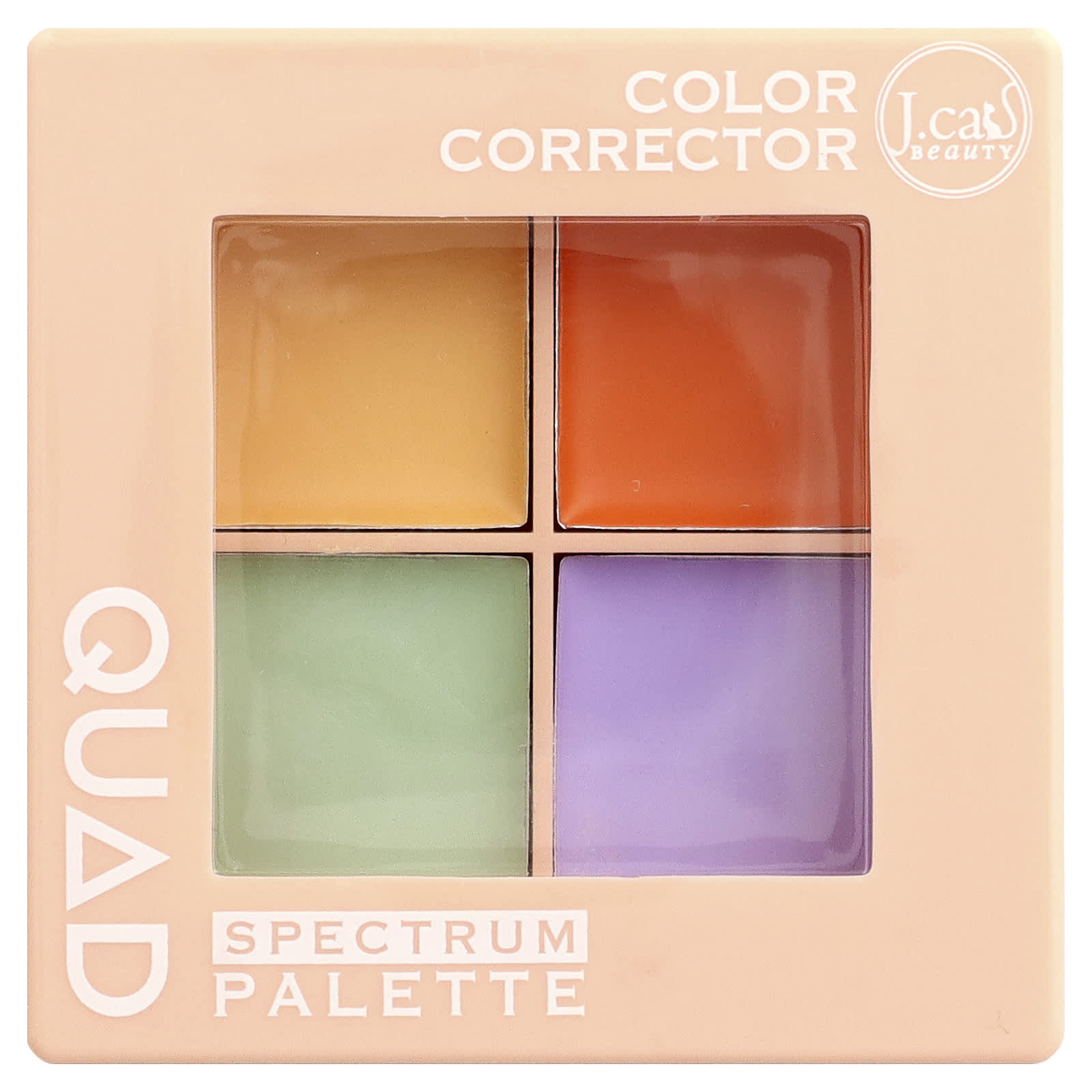 

J.Cat Beauty, Quad Spectrum Face Palette Color Corrector, QSP103, 6g (0.21oz)