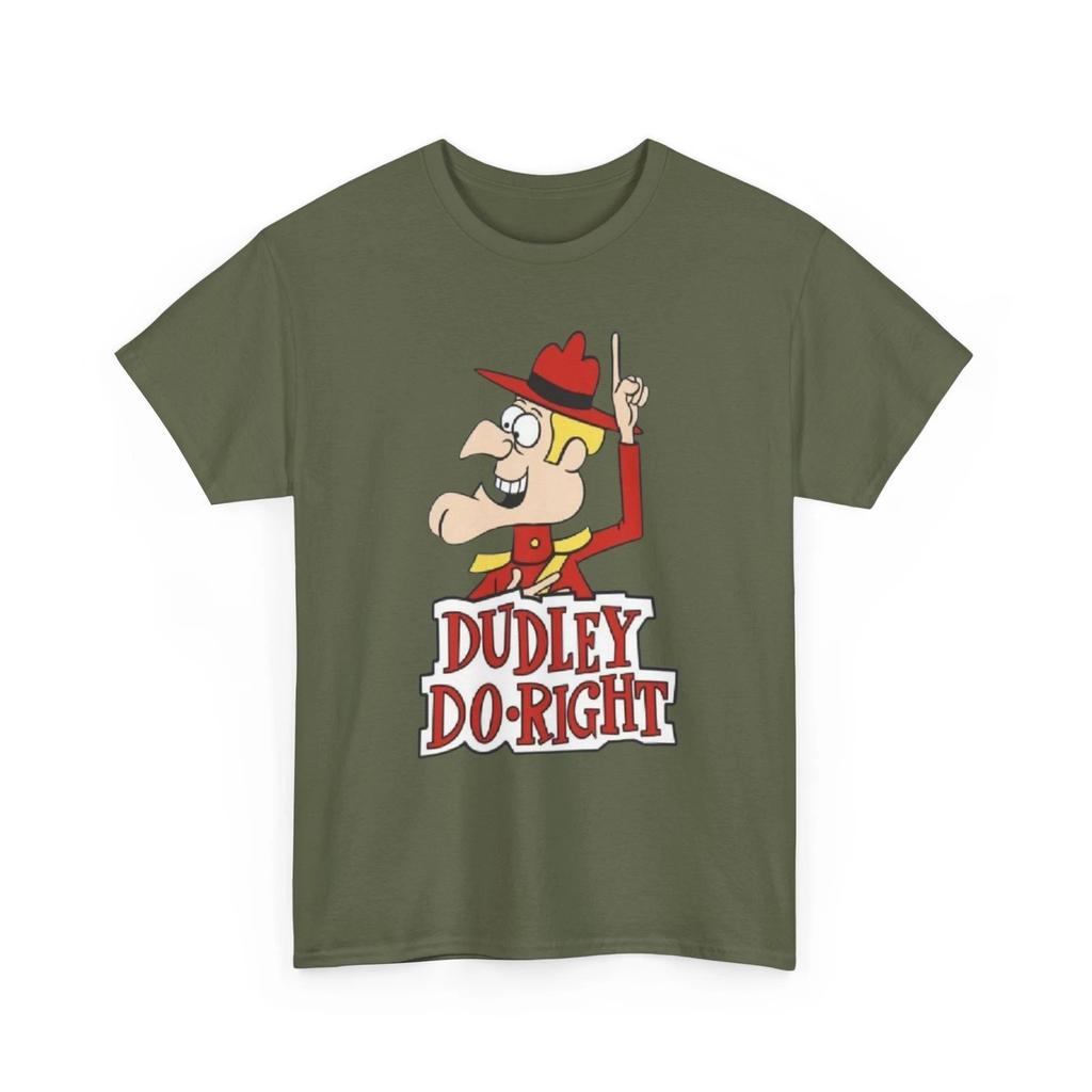 Dudley Do-Right Printed T shirt Classic Vintage Cartoon Character Collectible