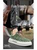Men's Colorblock Breathable Canvas Low-Top Sneakers - Summer 2025 Collection