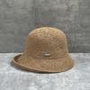 Small Crimped Brim Knitted Fisherman'S Hat Children Spring And Autumn Playful Top Hat Showing Small Face Foldable Basin Hat